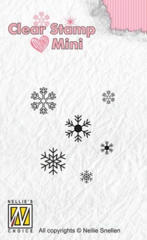 Nellies Choice Mini Clearstamp - Snowflakes